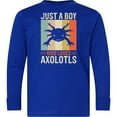 thumbnail image 3 of Inktastic Just a Boy Who Loves Axolotls Long Sleeve Youth T-Shirt, 3 of 5