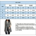 thumbnail image 4 of Womens Sleeveless Vest Blazer Lapel Collar Cardigan Open Front Blazer Jacket Double Breasted Long Coat Outerwear, 4 of 4