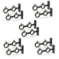 thumbnail image 1 of Curtain Rod Bracket, 12Pcs Double Curtain Rod Holder, Double Rod Brackets Hooks for Living Room Bedroom Curtain Rods, 1 of 7