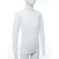 thumbnail image 4 of Sinleey Kids Girls Fleece Thermal Underwear Tops Crew Neck Long Sleeve Base Layer Tops Undershirt Type B White XXL, 4 of 8