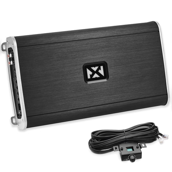NVX VAD27001 Class D Monoblock 1-Ch Car Audio Amplifier 2700W RMS 1/2/4-Ohm Stable Marine Certified