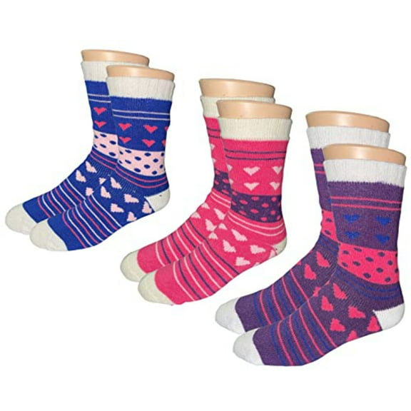 3 Pack Women's Heated Sox Socks Thick Thermal Socks Keeps Feet Warmer Longer 2.3 TOG heat rating Size: 9-11
