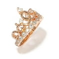 thumbnail image 7 of Sterling Silver Princess Crown Ring (Yellow Gold Plated), 7 of 7