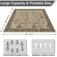 thumbnail image 3 of Picnic Blankets Waterproof Foldable Extra Large,80"x 80" Outdoor Beach Blanket Waterproof Sandproof,3-Layer Lightweight Handy Mat Tote Picnic Camping Rugs for Outside Your Rv(Vintage Floral), 3 of 6