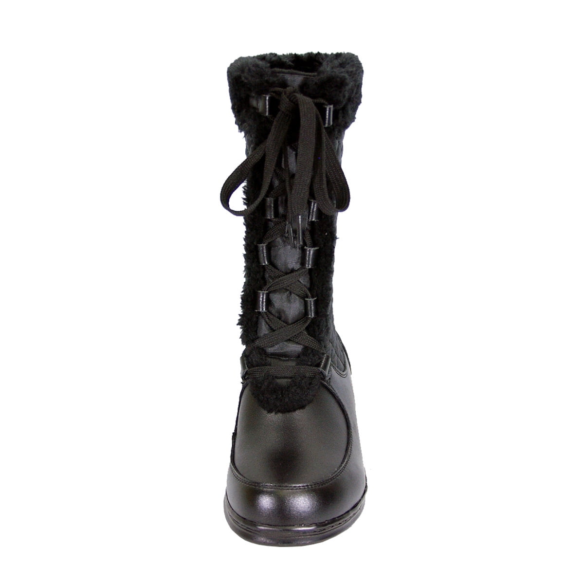 PEERAGE Gabby Women Extra Wide Width Leather/Nylon Boot