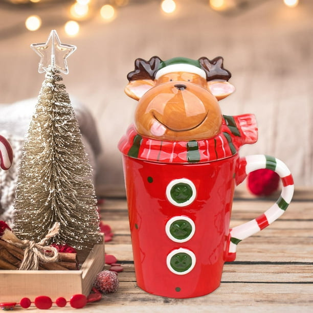 Tazas Navideñas de Cerámica 650ml Set de 4 | Diseños 3D Santa Claus, Duende, Árbol de Navidad y Muñeco de Nieve | Tazas Grandes para Café y Bebidas Calientes Tazas Navideñas de Cerámica 650ml Set de 4 | Diseños 3D Santa Claus, Duende, Árbol de Navidad y Muñeco de Nieve | Tazas Grandes para Café y Bebidas Calientes