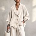 thumbnail image 5 of Jackets for Women Long Sleeve Velvet Cardigan Oversized Casual Outerwear for Spring Fall Winter, M, 5 of 5