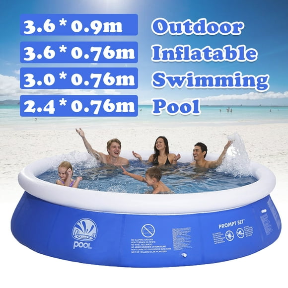 HALLOLURE 10'/12' Inflatable Swimming Pools, Inflatable Kiddie Pools, Family Swimming Pool, Swim Center for Kids, Adults, Baby, Toddlers, Outdoor, Garden, Backyard, 10FT/12FT (Dia.) x 30" (H)