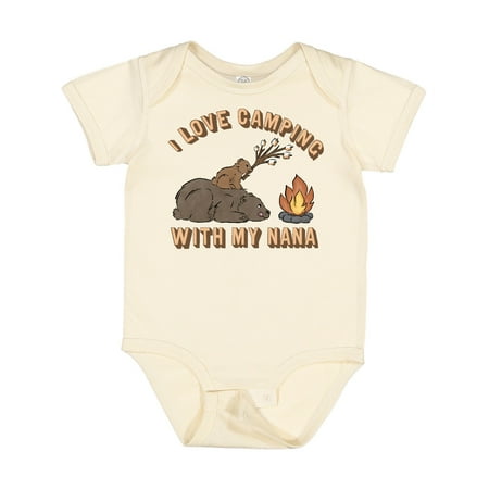 

Inktastic I Love Camping with My Nana Gift Baby Boy or Baby Girl Bodysuit