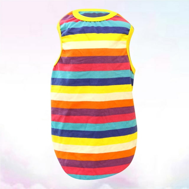 Greenadscape 1Set Multi-colored Cotton Vest for Pet Vests and Daily Life Use S
