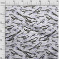 thumbnail image 3 of oneOone Cotton Cambric Dark Olive Green Fabric Bird Sewing Fabric By The Yard Printed Diy Clothing Sewing Supplies 42 Inch Wide, 3 of 4