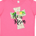 thumbnail image 4 of Inktastic He is Risen Cross with Script and Flowers Boys or Girls Toddler T-Shirt, 4 of 5