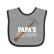 Inktastic Papa Little Helper Boys Baby Bib