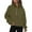 Green, variant on Yyeselk Half Zip Sweatshirts for Women Casual Fleece Long Sleeve Loose Quarter Zip Up Comfy Solid Color Cropped Pullover Sweatshirt with Thumb Hole Gray XL