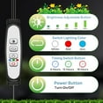 thumbnail image 2 of Grow Lights for Indoor Plants Heads LED Full Spectrum Lamps With Clips Dimmable Levels and H Timer for Growing, 2 of 2