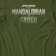 thumbnail image 3 of Star Wars The Mandalorian And Grogu Movie Logo Full Color Men's T Shirt (Military Green, S-3XL), 3 of 4