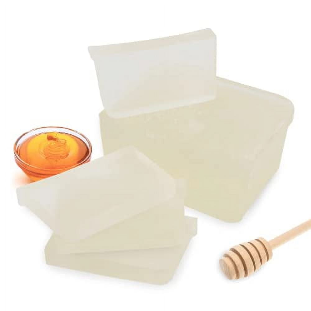 Stream&Dew 2LB Honey Melt and Pour Soap Base - Homemade Soap Supplies -  Soap Making Supplies- Honey Soap Base Melt and Pour - Soap Base for Soap