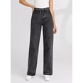 thumbnail image 4 of TralilbeeWomen's High Rise Baggy Jeans Wide Leg Pants, 4 of 6