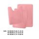 thumbnail image 2 of Juego de alfombras de baño Alfombras de baño antideslizantes de terciopelo coral de 3 piezas Alfombras de baño altamente absorbentes para el área del inodoro Decoración del baño del hogar con fuerte, 2 of 3