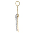 thumbnail image 7 of 14k Gold Two-tone Solid INRI Crucifix Charm Pendant, 7 of 7
