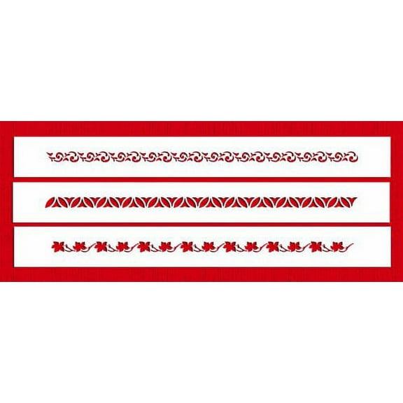 Fancy Ribbons Cake Stencils by Designer Stencils