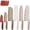 Multicolor, variant on Astercook 6 Piece Flower Kitchen Knife Set, German High Carbon Stainless Steel Knives Sets with 6 Blade Guards Dishwasher Safe, Perfect Gifts for Kitchen