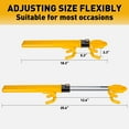 thumbnail image 4 of CARTMAN Heavy Duty Steering Wheel Lock Anti-Theft Car Device Security Car Lock Great Deterrent Adjustable Antitheft Locking Devices for Cars Trucks Vans and SUVs with 3 Keys, 4 of 7