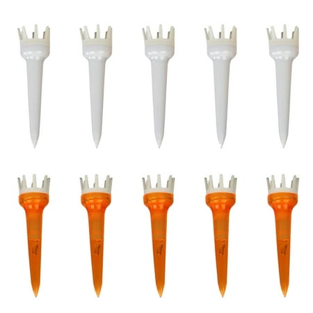10 Count Low Resistance 3 1/4'' &1-5/8'' Assorted Golf Claw Tees Replacement 50mm