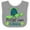 Heather and White, variant on Inktastic Port St. Lucie, Florida Happy Sea Turtle Boys or Girls Baby Bib