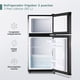 thumbnail image 2 of Refrigerador Frigobar 85 L 3 Pies con Dos Puertas, Congelador, Termostato y Estante para Botellas, 2 of 8