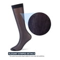 Deago 4 Pairs Mens Ultra Thin Dress Socks Silk Sheer Business Socks