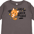 thumbnail image 4 of Inktastic Halloween Hugs with Cute Vampire Cat Bat Boys or Girls Long Sleeve Toddler T-Shirt, 4 of 5