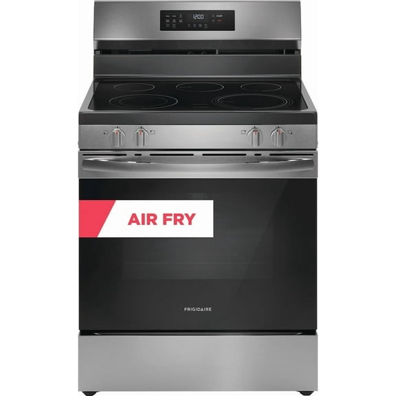 Frigidaire FCRE3083AS 30" Electric Range with Air Fry (Energy Star Certified), Stainless Steel