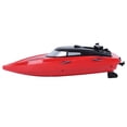 thumbnail image 2 of Lancha eléctrica roja para niños, juguete de barco de carreras a control remoto, impermeable, 2,4 GHz, 2 of 8