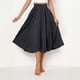 thumbnail image 5 of Faldas de Cintura Elástica para Mujeres Verano Casual Tamaño Grande Lino una Línea Longitud Del Tobillo Sólido, 5 of 9