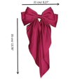 thumbnail image 5 of Bow Hair Clip Women Large Bowknot Stain Hairpin Barrettes Girls Solid Color, 5 of 5