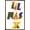 Bronze Framed Version, variant on Lil Nas - Logo Wall Poster, 14.725" x 22.375"