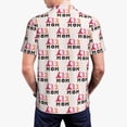 thumbnail image 4 of Daiia Mothers Day Pattern Men’s Polo Shirts,Solid Deck Shirt,Classic Fit, Breathable Cotton Polo for Casual and Sport Wear-4X-Large, 4 of 9