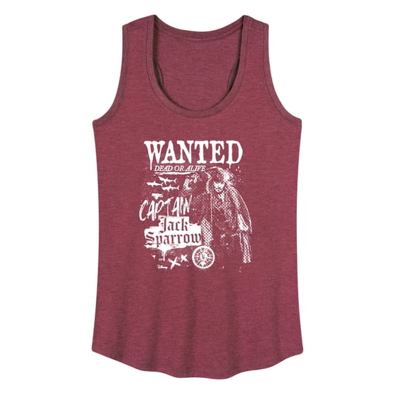 Pirates of the Caribbean - Jack Sparrow Wanted - Women's Racerback Graphic Tank
