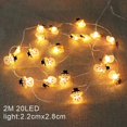thumbnail image 3 of Guirnalda de luces LED para árbol de Navidad, guirnalda de copos de nieve, decoración navideña para el hogar, luz de hadas, decoración de Navidad de Año Nuevo, Papá Noel, 2M, 3 of 4