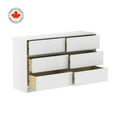 thumbnail image 4 of Commode Double Alex, 6 Tiroirs, Blanc Alpin, 4 of 8