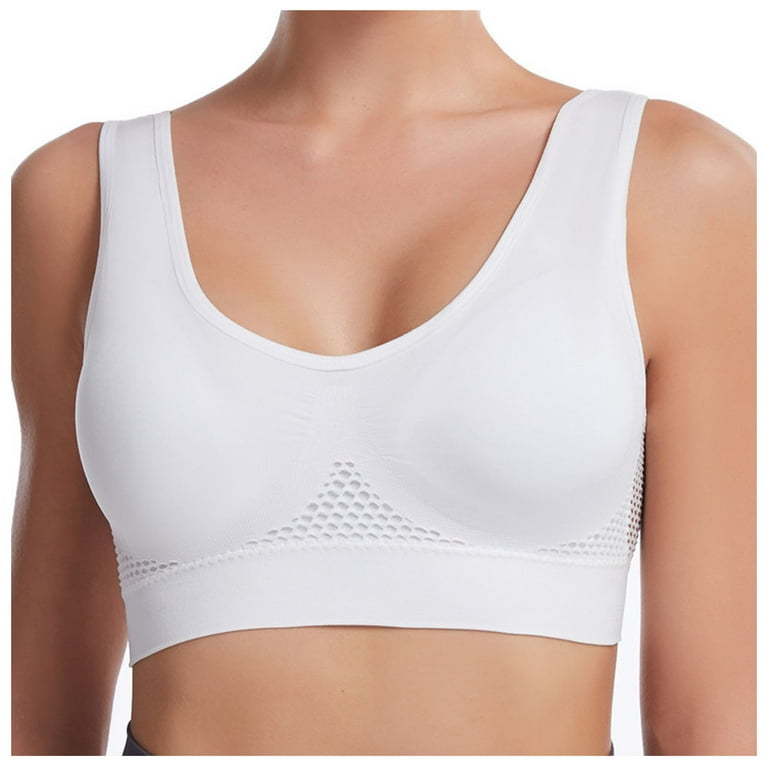Bigersell T-Shirt Bra Women's Vest Yoga Comfortable Wireless Underwear  Sport Bras Female Training Bra Women Synthetic Full-Figure Bra Style 1734