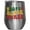 Silver, variant on Dope Black Nurse, Groovy Retro Wavy Text Merch Gift, White 12oz Wine Tumbler