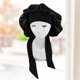 thumbnail image 3 of Gorro Leaveforme Queen de satén y seda para dormir, ajustable, para cabello rizado, 3 of 8