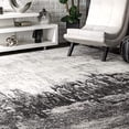 thumbnail image 2 of nuLOOM Tapis de Zone Abstrait Alayna, 8' x 10', Noir, 2 of 4