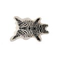 thumbnail image 2 of HomeRoots 317167 5.25 x 7.5 in. Cowhide Rug & Throw - Zebra Black White, 2 of 2