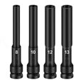 thumbnail image 1 of 4pcs 1/2 Drive Socket Impact Wrench Hex Socket Head Adapter Spanner Converter For AC Electric Wrench Air Tool 8-13mm, 1 of 5