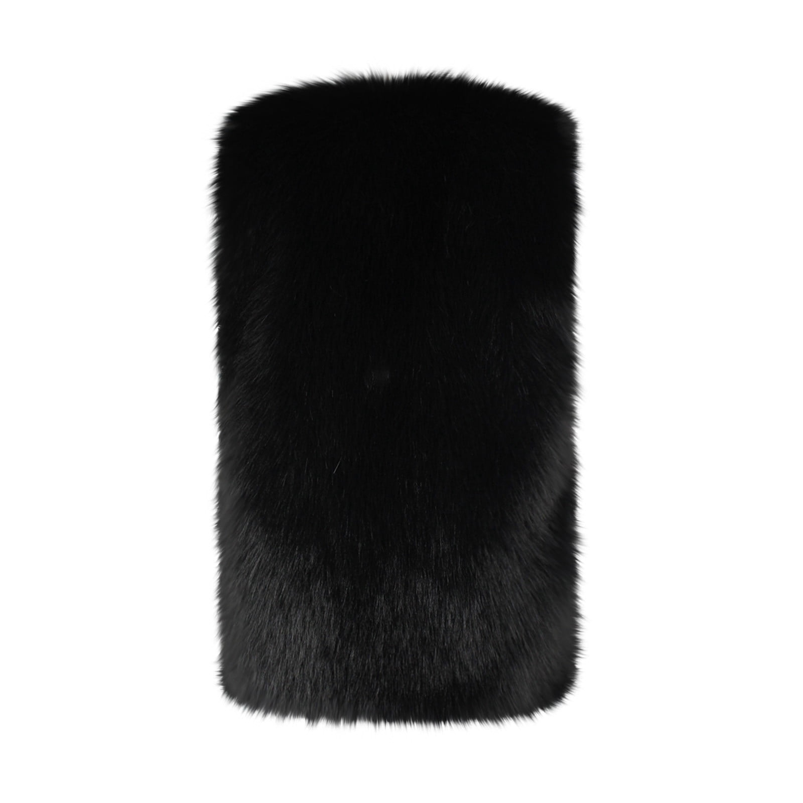 Uaswgudfs Women's Black Faux Fur Vest, Plus Size Winter Sleeveless Warm Outerwear, Casual Fashion Layering Jacket - Trendy Style Black 2XL