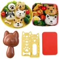 thumbnail image 1 of El molde para rollos de arroz y vegetales, el molde para sushi de gatos y gatitos, el molde para cebollas de animales, la herramienta de cocina de bricolaje, el molde para estampar rollos de arro, 1 of 5