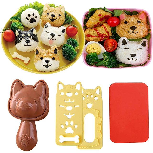El molde para rollos de arroz y vegetales, el molde para sushi de gatos y gatitos, el molde para cebollas de animales, la herramienta de cocina de bricolaje, el molde para estampar rollos de arro